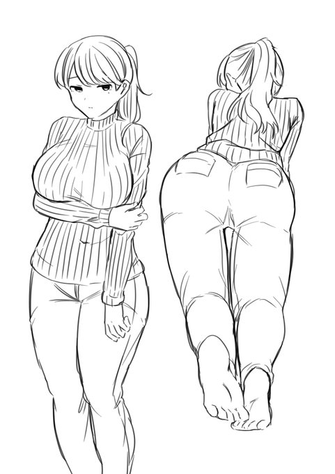 #おうつちの絵 
おねえさん 