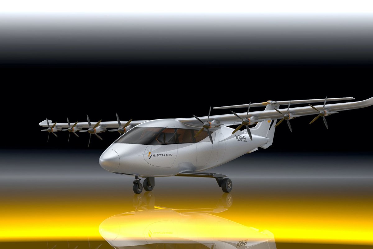 connectskies's tweet photo. .@ElectraAero launches 7-seat aircraft with 500 mile range

Full story on THE WIRE at 
https://t.co/35omLK57h2 https://t.co/UHfqekOnjL
