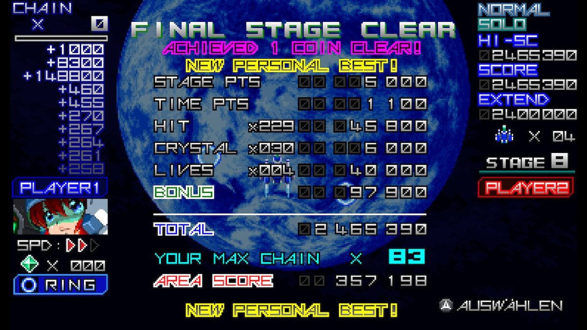 zoydo_'s tweet photo. Raging Blasters Normal and Hard. #RagingBlasters #TerarinGames #stgscore #NintendoSwitch https://t.co/DzHL9B5HLc