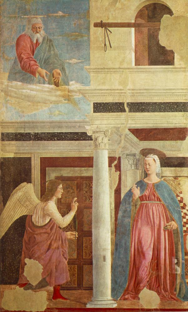 giuliom95's tweet photo. @pixlpa The 4th one is by another reinassance painter called Beato Angelico. Even his compositions are pretty clean and minimalist so check him out too! 

Btw, Piero also painted the theme of the 4th pic (the Annunciation) and his version has a rather interesting staging too: https://t.co/sW6FA01QAl