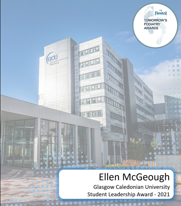 TomorrowsPods's tweet photo. 📣📣📣 Last night we announced the winners of the Tomorrow's Podiatry Awards:

The Student Leadership Award went to:

Ellen McGeough from @CaledonianNews

@GCUPodiatry

@GCUstudents

@FlexitolUK

Congratulations!!!

#TomorrowsPods #NextGenPods #PodsFixFeet #podiatry https://t.co/B6SxOIBsIS