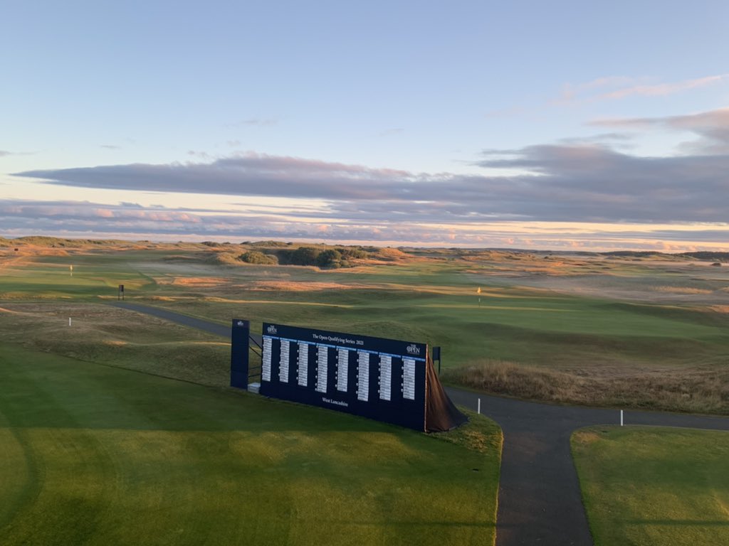 GavinAbsonGolf's tweet photo. Good morning from @WestLancsGC for the first days play of @RandA @TheOpen Regional Qualifying.

There are 29 qualifying spots allocated for today’s play ⛳️ https://t.co/idVAtGsbM3
