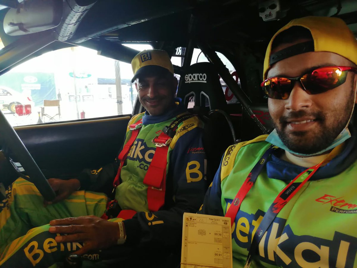 SupremeGREAM's tweet photo. Rehan & Harshil did their thing too yesterday and are ready for today's challenge. Hawa ni #BetikaOteros #TeamBetika #KNRC4 #SafariRally2021 https://t.co/gjBiHKK15I