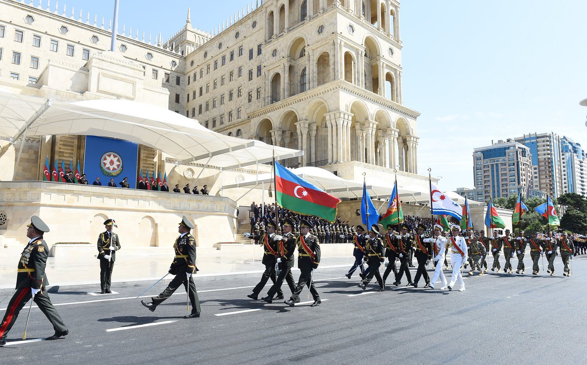 youthdiploforum's tweet photo. Today marked the 103th anniversary of the Armed Forces of #Azerbaijan.It's a holiday annually celebrated on June 26 in Azerbaijan, by the decree issued by President Heydar Aliyev, to commemorate the Azerbaijani Armed Forces. (1/4) https://t.co/DpvExlYXvr