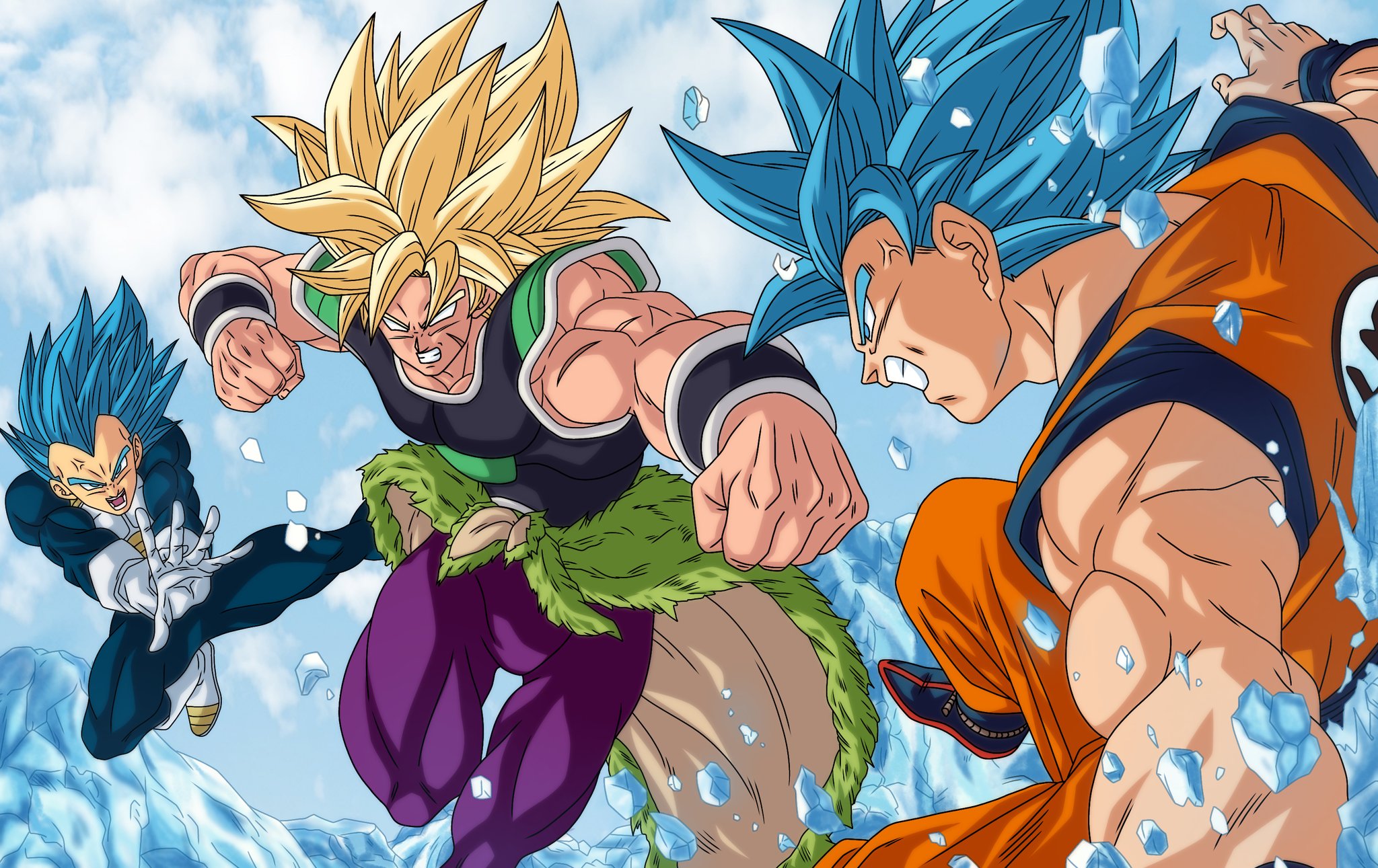 Introducir 97+ imagen goku y vegeta vs broly pelicula - Viaterra.mx