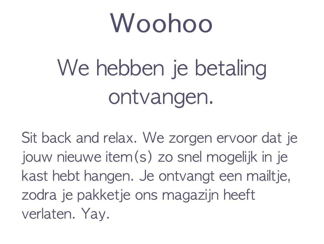 ANanninga's tweet image. Ehm. Ik bestel een jurk, en betreed daarmee kennelijk een soort voorgeborchte van de Oude Meisjes-hel? En het is ‘mevrouw Nanninga’, en ‘u’, op zich. Ik ben klant, geen dinnetje om een theetje mee te doen. ‘Yay’.