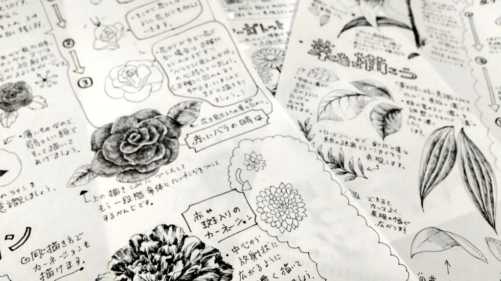 資料作り終わりました!
2時間のご講座では収まりきらないボリュームに。
本当はまだ描きたい部分があるのですが。 