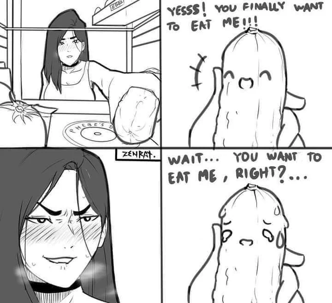 Yes I'll eat you using my 2nd mouth 