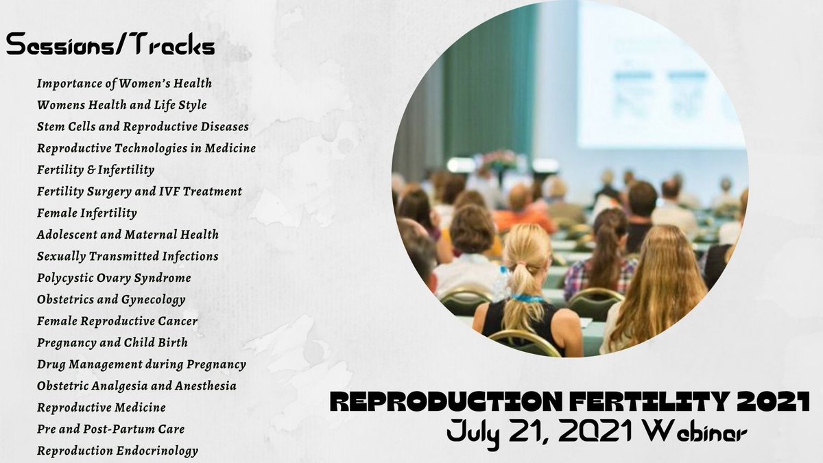 FertilityMeet's tweet photo. Meet Inspiring Speakers and Experts at Reproduction Fertility 2021. 
Unique Opportunity! Online visibility to the Speakers and Experts
sessisions:
#Reproductive #Fertility #Infertility #FertilitySurgery and #IVFTreatment #FemaleInfertility and many more
@FertilityMeet | July 21. https://t.co/8wcxQqnJRf