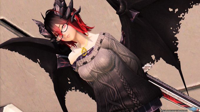 旧PSO2の、今の黒髪ロングになる前の「尖ってる頃」のメデイア様。実はNGSではこの姿に寄せて、「創作世界のメデイア様」と「アークスメデイア」を切り離した存在として確立させようと思ってます。つまりメデイア様の世界線がまた増える。 