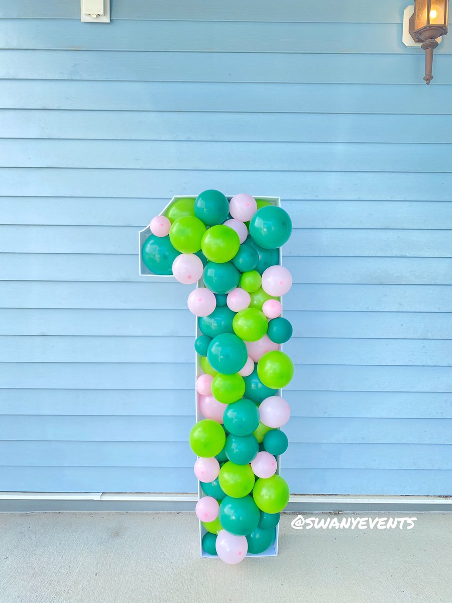 swanyevents's tweet photo. Greens and pinks are the combo you didn’t expect but you love! Order any balloon letters/numbers today through Instagram @swanyevents or email eventplanning@swanyevents.com 💚 https://t.co/2iTqISAeDK
