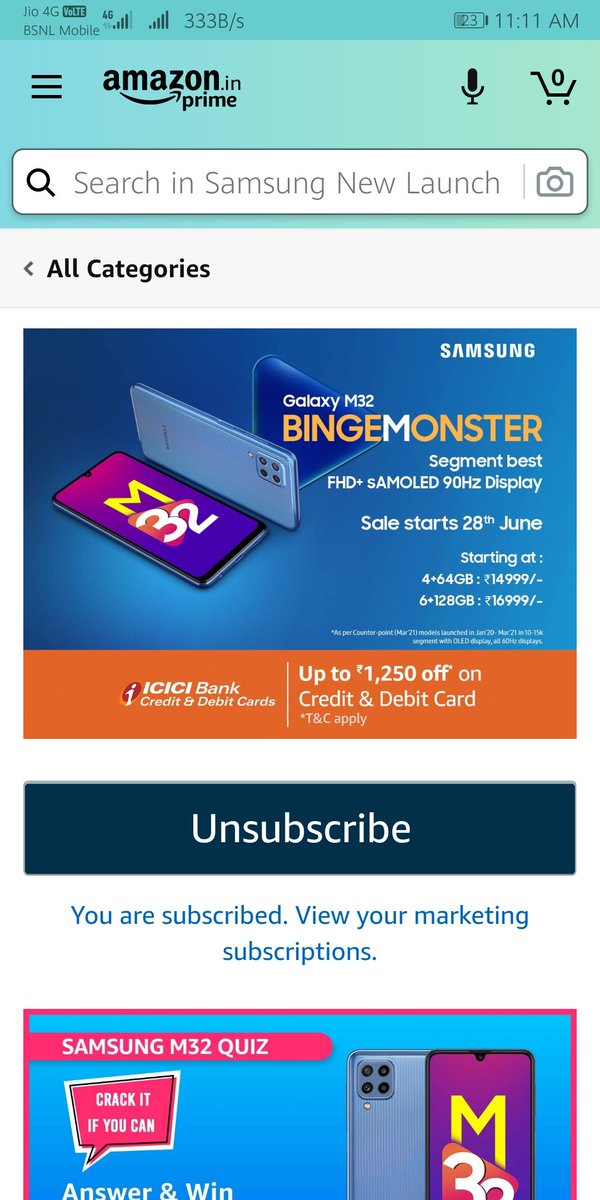 MedankiKumar's tweet photo. @SamsungIndia @amazonIN
#SamsungM32 #SamsungGalaxyM32Contest
#AmazonMobileInsider https://t.co/jh591HSO50
