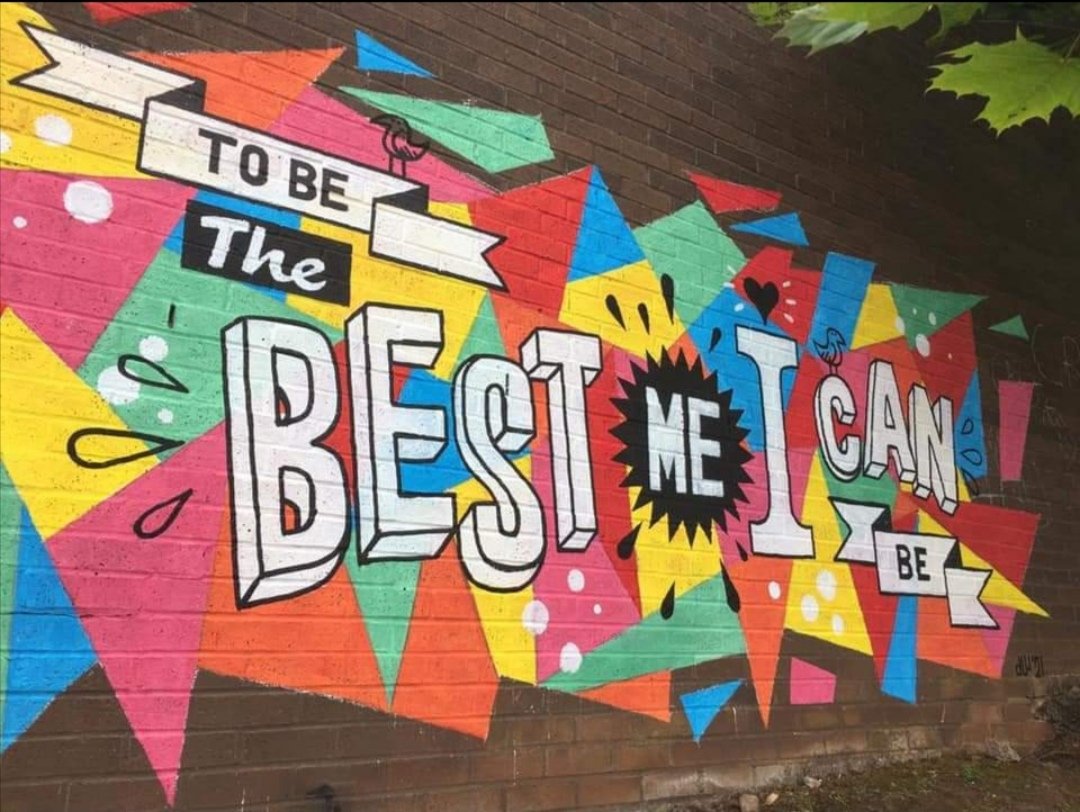 Wow! A huge thank you to one of our talented parents, Dave Whittle, for this amazing new mural in the KS1 playground. We love our school slogan and this really brings it to bright and colourful life - amazing! #inspiringchildren #wearecrockerne @CrockerneCoEPri