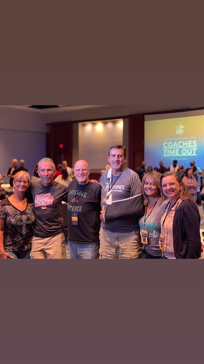 run_fca's tweet image. Coach Doug Butler and wife Rhonda and Coach Randy Reeves and wife Marisa along with Tami and I at 2021 CTO