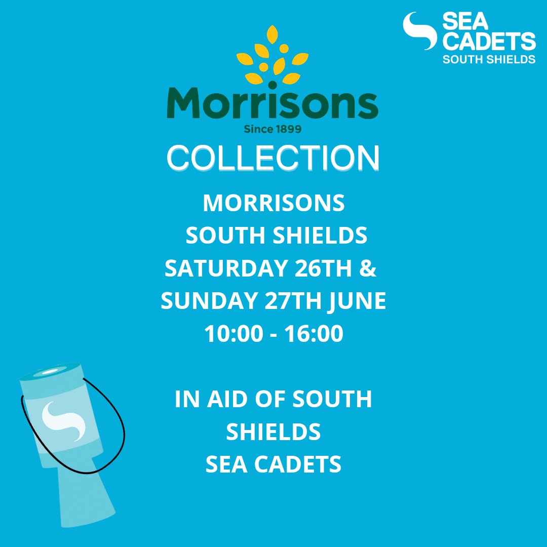 This weekend our cadets and staff will be taking part in a socially distanced collection at <a href="/Morrisons/">Morrisons</a> South Shields.

With all fundraised money going towards our unit. 

If you see our cadets, give them a wave, stop to say hello or ask about opportunities for 10-17 year olds 😁