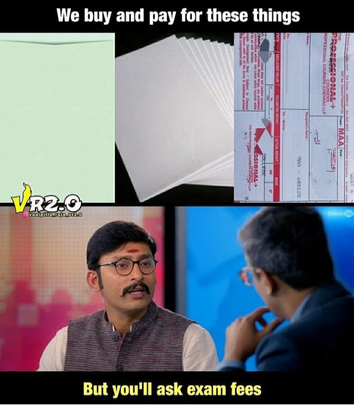 ragavan_vidhya's tweet image. We have prepared everything required for the exam and then the exam fee for what🤔, தேர்வுக்கு தேவையான அனைத்தும் நாங்கள் தயார் செய்து கொண்டு பிறகு எதற்க்கு தேர்வு கட்டனம் 🤔 சிந்திக்கவும்