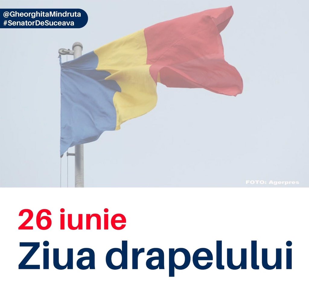 🇷🇴 Pentru mine, drapelul a fost mereu simbolul unității românilor de pretutindeni, a fost însemnul de acasă, prin el am avut cu mine trecutul, prezentul și viitorul țării mele.

facebook.com/10025653811069…

#ZiuaDrapelului 
#Albastru #Galben #Roșu