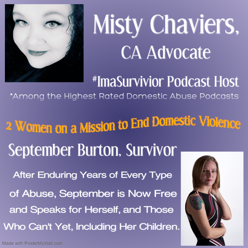 Septemberburton's tweet photo. Click here to listen to this I'm a Survivor Podcast Episode with guest September Burton.

Read the full article: How to Get Safe From an Abusive Relationship
▸ https://t.co/ZYsRgCeD9K

#survivor #thriver #Domesticabuse #Narcissisticabuse #Domesticviolence https://t.co/mpOqkCNxEp