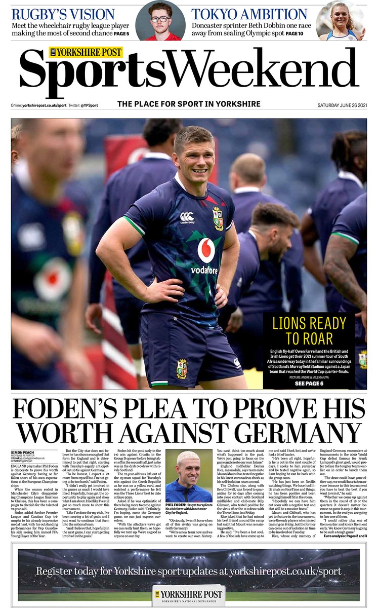IanDayPix's tweet photo. Good morning #Yorkshire, here's your excellent weekend edition of The Yorkshire Post - produced in God's Own County....

📰The Magazine
🚜Country Week
🏉Sports Weekend
🏡Property Post
🚗Motoring

We hope you enjoy your #weekend reading. #ProtectProperJournalism #buyapaper https://t.co/Q6HsrQGtzR