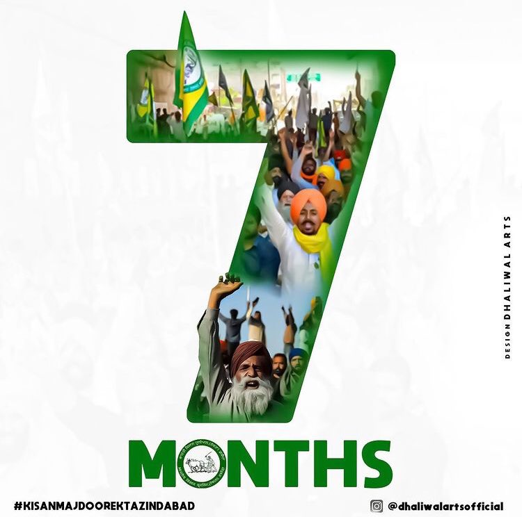 _uppal_gurkirat's tweet photo. #7MonthsOfDelhiProtest
#NoFarmersNoFood
#KisanMajdoorEktaZindabaad https://t.co/Yr3K9ehGpY