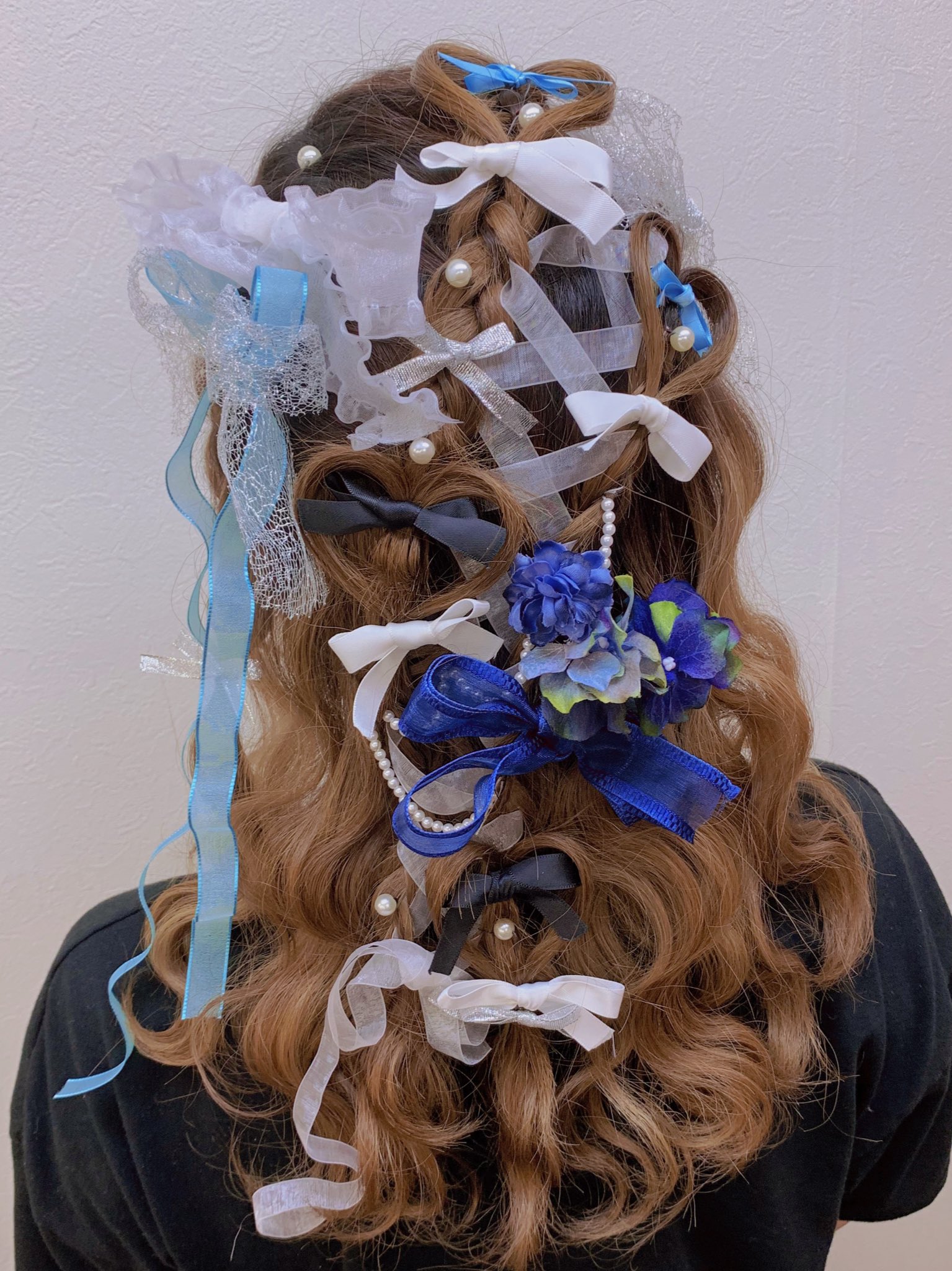 ヘアセットup S ハートとリボンがゴリゴリのヘアメ 可愛い T Co Pfrqqbjtzw Twitter