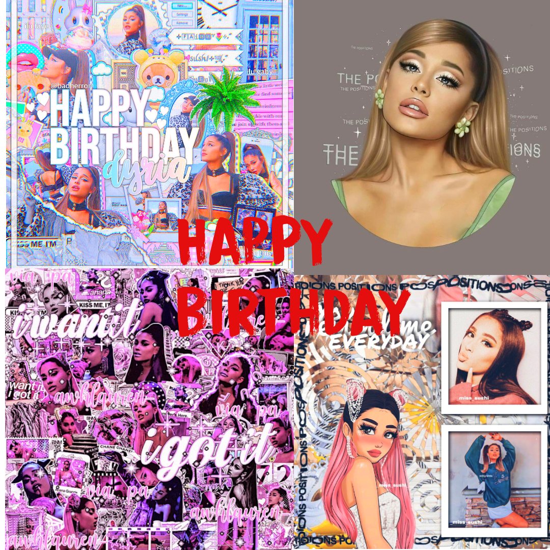  Happy birthday ariana grande my fav pop girl i love your music  