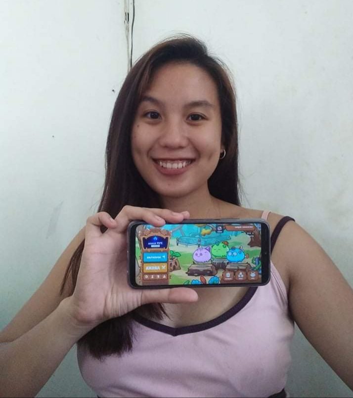 TechFusions's tweet photo. Say hey to our first ever scholar @agir_mae 🥳🎉  follow her and her Axie Infinity journey!

We are so pleased we can help people all around the world to play this amazing game and help fund a life they deserve 😁 

More scholarshipships to be announced! @AxieInfinity #CGBfamily https://t.co/Ey1GgXuSL3