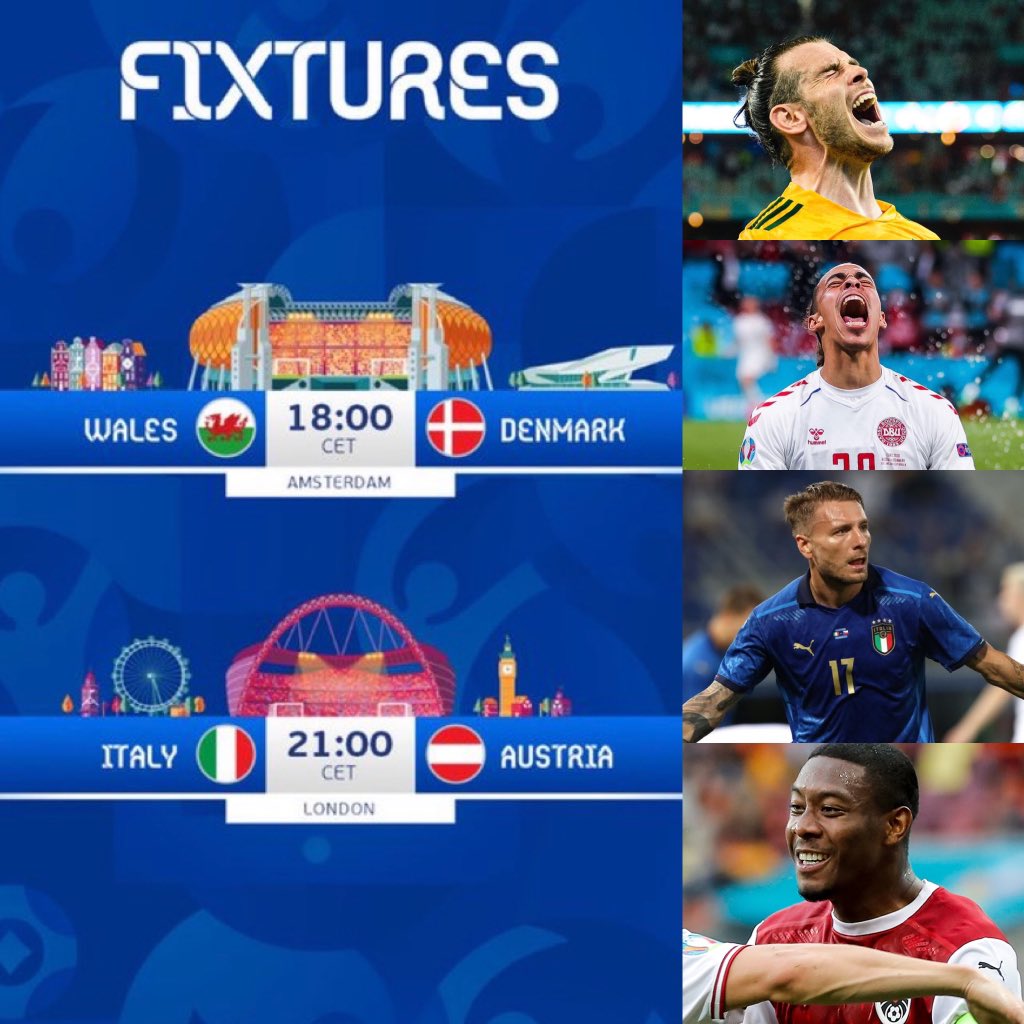 imfuraluc01's tweet photo. #Euro2020
1/8 Today:
โ๏ธ 18H00: #WAL vs #DEN
โ๏ธ 21H00: #ITA vs #AUT
Harakomeza nde hagati ya Bale na Poulsen?
Immobile na Alaba ni nde ugeza ikipe ye muri 1/4?
Betting na Company ya 1 mu Rwanda, @GorillaGamesRw
#WinBigWithGorillaGames #GGEuroCup #GorillaGames #GGPromo https://t.co/AkoSTSCH8l