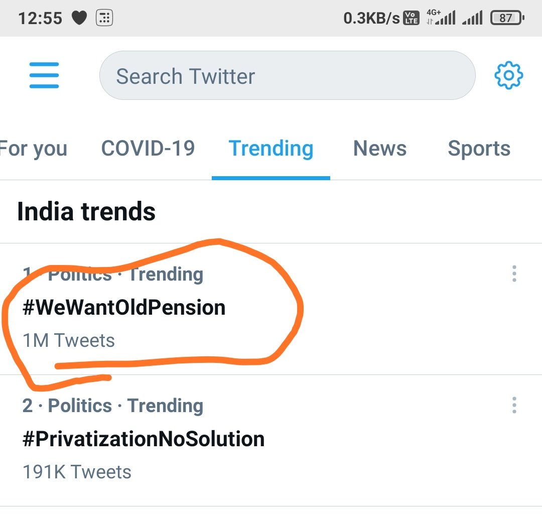 IndalChaudhary7's tweet photo. ONE MILLION TWEET 
THE NEW RECORD OF TWITTER
SO IT IS BEST 
OPS IS ONLY CORRECT
#WeWantOldPension
#PrivatizationNoSolution 
#RestoreOldPension https://t.co/9JRbhbENhm