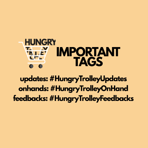 hungrytrolley's tweet photo. Hungry Trolley 📌 thread

Hey Trollies! Click on the hashtags to navigate through our tweets 😍

for updates: #HungryTrolleyUpdates
for onhand products: #HungryTrolleyOnHand
for feedbacks: #HungryTrolleyFeedbacks
for the Masterlist: https://t.co/txD2TmxuJV

DM for more inquiries! https://t.co/MPJOx8gD4G