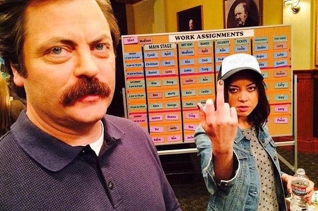 Happy birthday to Aubrey Plaza and Nick Offerman. 