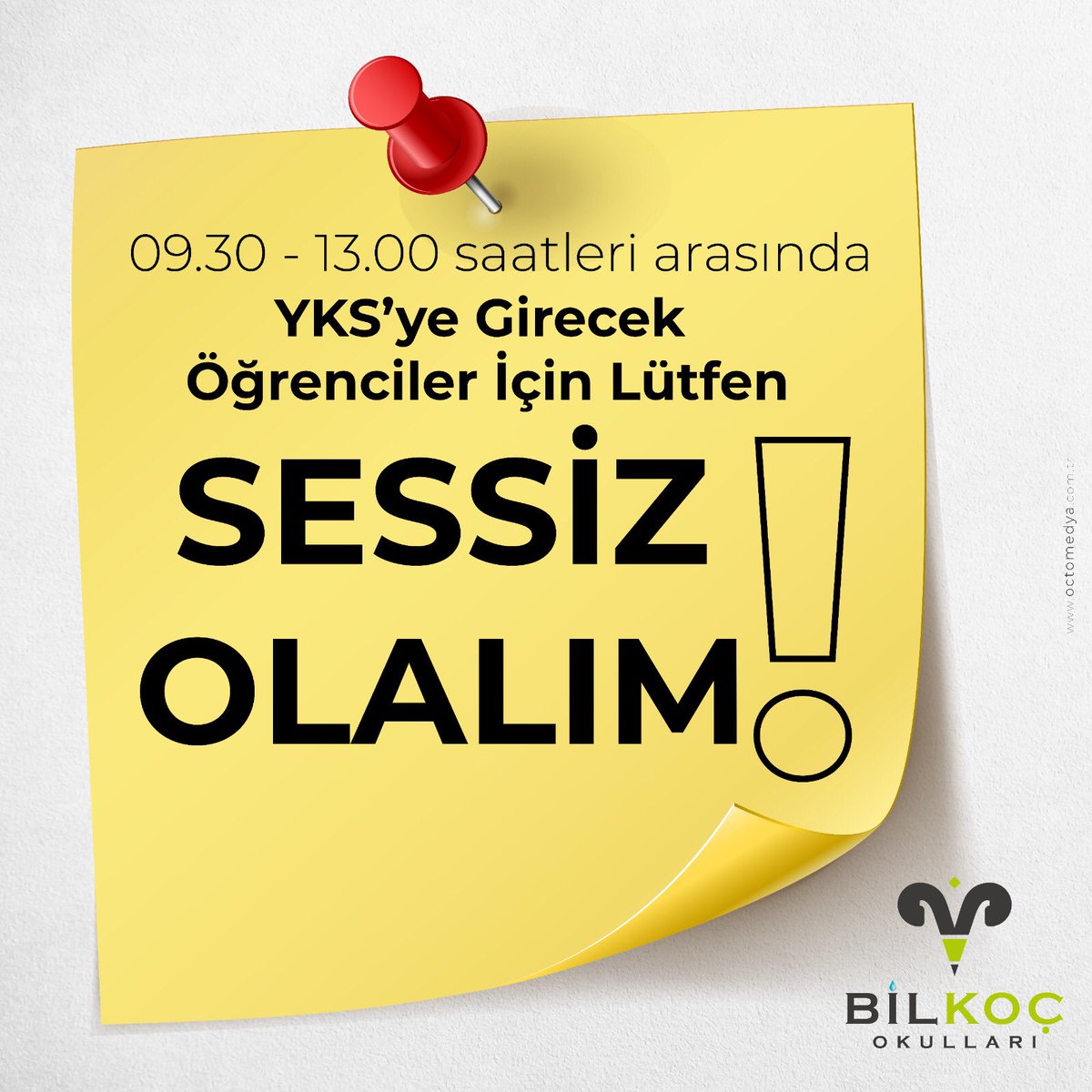 bilkocokullari's tweet photo. Lütfen Sessiz Olalım!

#yks2021 #yks #sınav https://t.co/wrzr5yBFDm