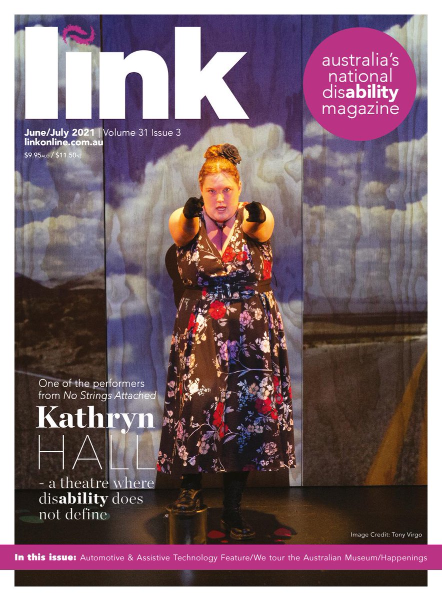 Cover of June Link magazine, featuring Kathryn Hall performing on stage