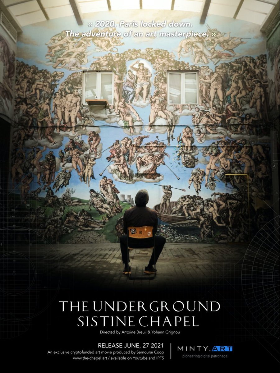 Thank you all for coming in such large numbers yesterday night, for all this support, and feedbacks.
The Underground Sistine Chapel, the film, will be available tomorrow at 6pm CET on this link : 
youtu.be/fsRFHmdiyGE 🙏
We hope it will be shared and re-shared everywhere.