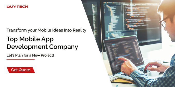 Quytech's tweet photo. Top Mobile App Development Company - With our top #iPhone and #Android #app #development services, you can turn your idea into action. We develop your app from the ground up, based on your requirements. #appdev #startups #enterprices
https://t.co/aG5RMUqwK6 https://t.co/evOavQ1BvV