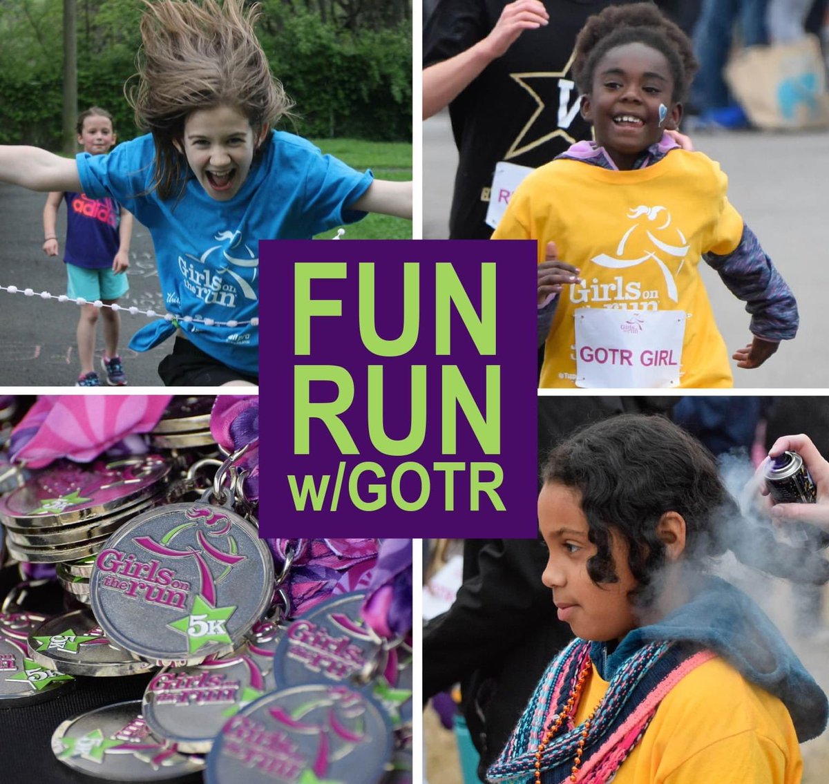 Come Run with Us! Our 1-mile FUN RUN with Girls on the Run is a summer running program for everyone! Pre-registration is appreciated but not required. For more info: gotrmiddletn.org/5K

Today!
SHELBY PARK (GPS SHELBY PARK BALL FIELDS PARKING)

SATURDAY, JUNE 26 AT 9AM