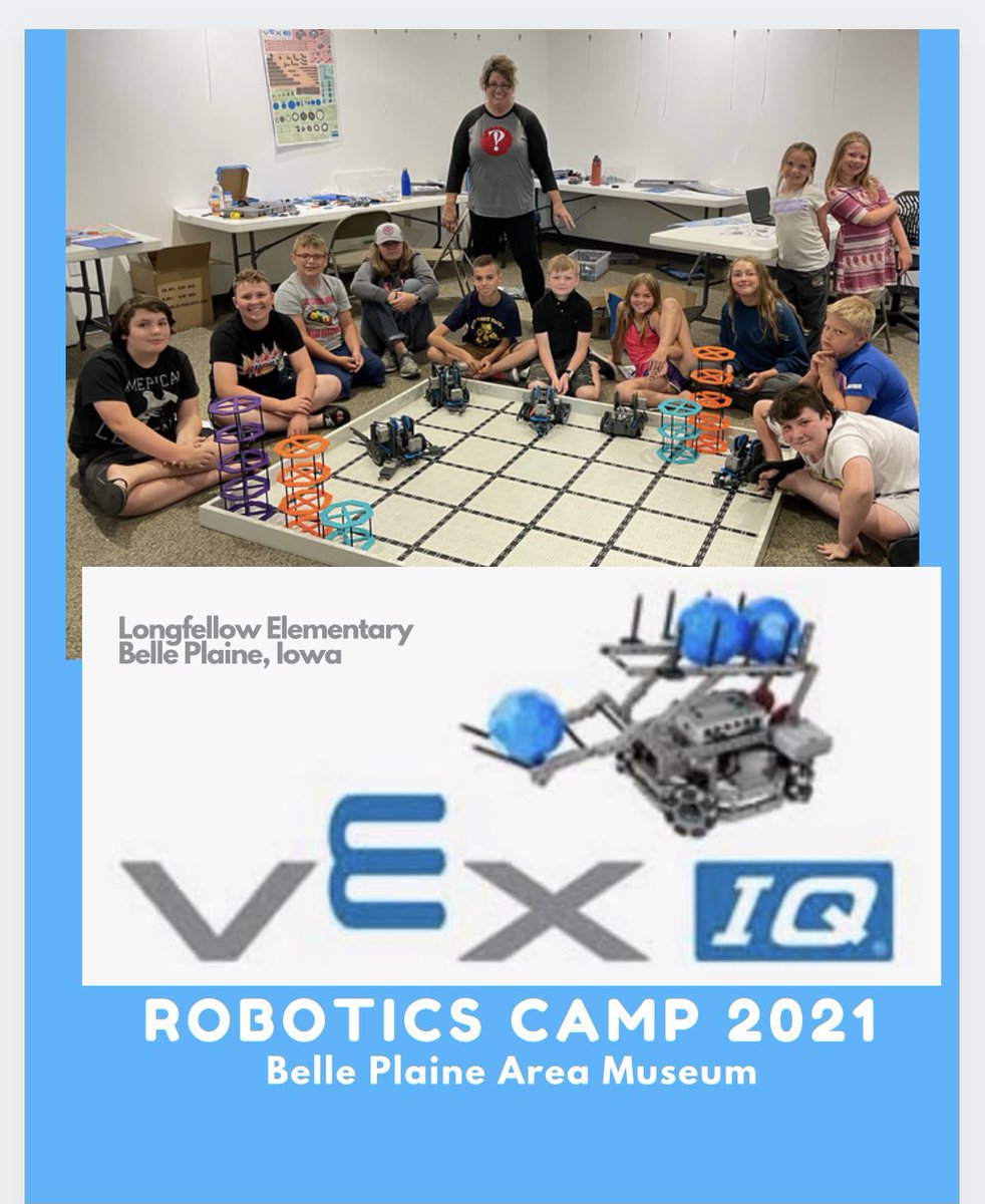 GinaBeckMiller's tweet image. @BelPlaineCSD @VEXRobotics 5 Day Robotics Camp-2021! @IowaSTEM @STEM_SE_Iowa #vexiqrobotics #bplftadamakerspace 

youtu.be/OOvn5APM0ps