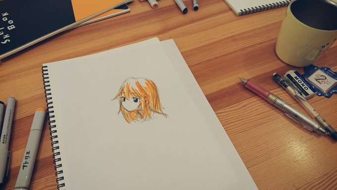アトリエカフェに行ったのですがお絵描きやっぱり楽しいなあって思える空間でとてもよかったです
次こそはコピックに挑戦したい… 