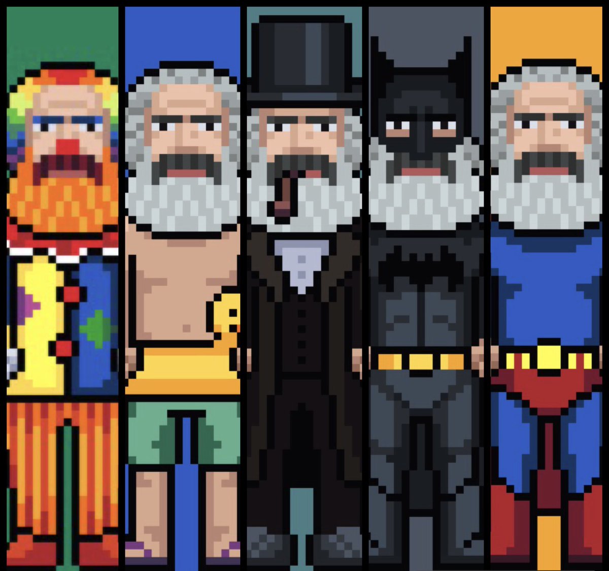 CryptoMarx1's tweet image. Crypto Marx Origin story 

Before Karl Marx was buried, a single beard hair was taken and preserved for 138 years. With state-of-the-art technology and science, we were able to clone and re-create little cyber versions of the Philosopher. 🧬

#nftart #NFT #NFTs #NFTcollectibles