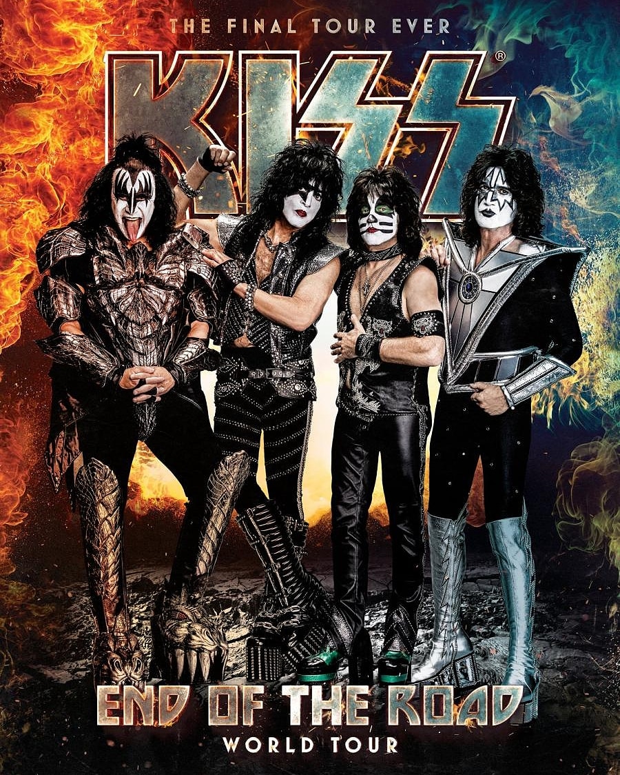 Time marched on but we couldn’t. Now, the boots are on &amp; we’re hauling an extra year’s worth of pyro, lights &amp; spectacle. WE ARE BACK! We’re pumped &amp; can’t wait to celebrate with our biggest, wildest and hottest show ever! View #EndOfTheRoad Tour dates at kissonline.com/tour
