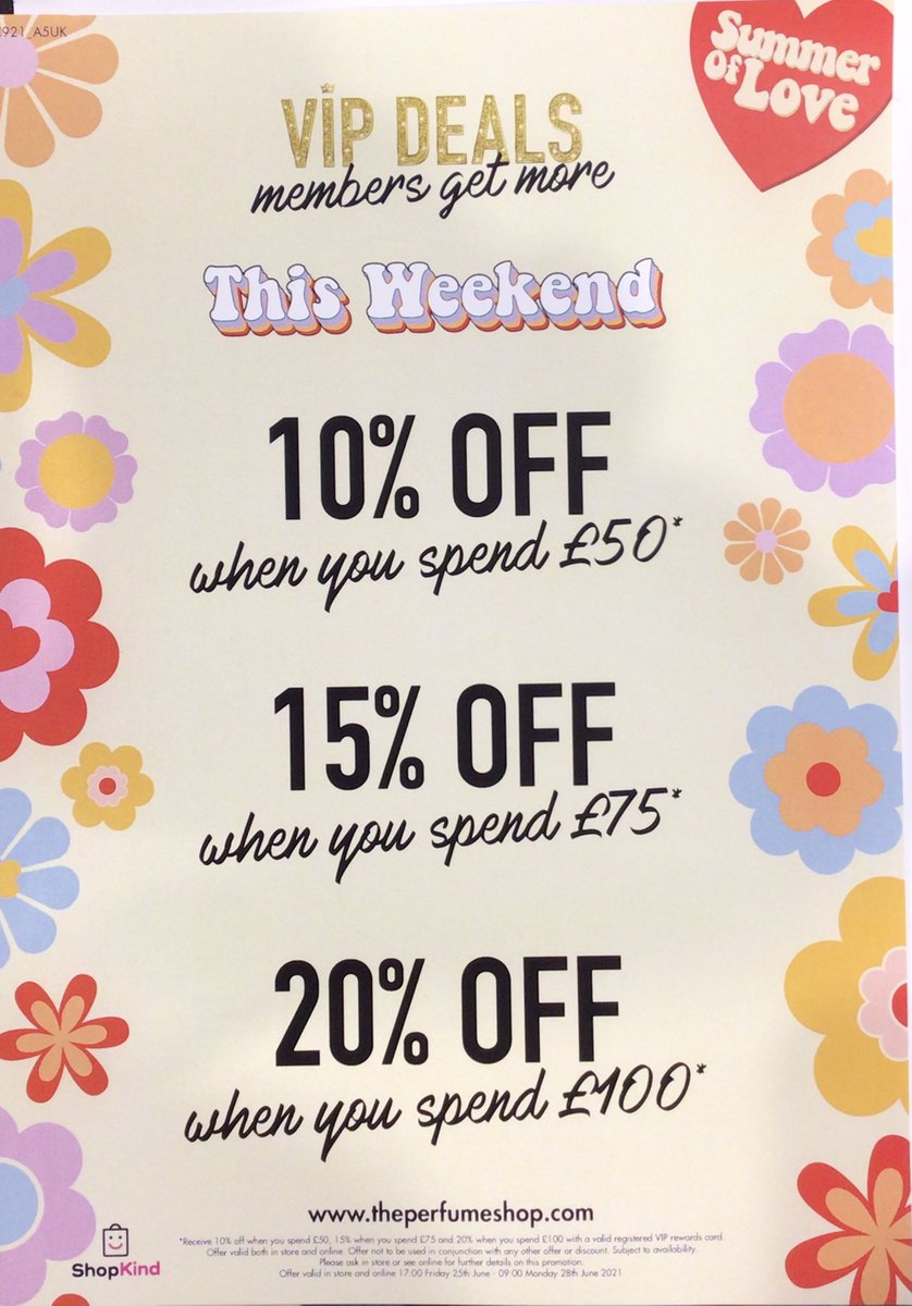 ‼️Calling all members‼️ This weekend only there is a staggered discount giving you amazing offers on your favourite perfume!😍🤩 haven’t got a card? No problem we can sign you up which is completely free to join😍🌟❤️ #summerscent21 #perfume #theperfumeshop  <a href="/TPSPeople/">The Perfume People</a>