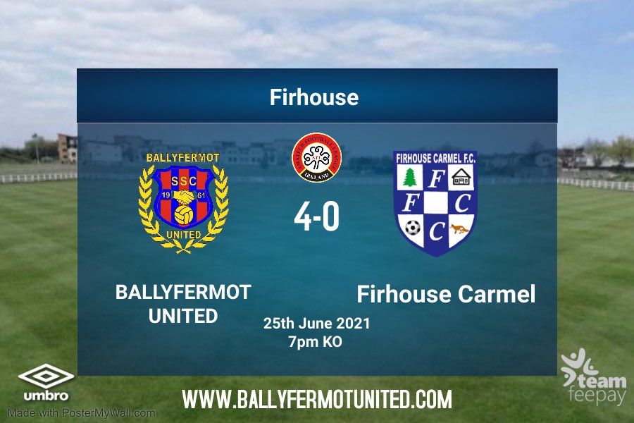 BallyfermotUSSC's tweet photo. Well done to the O/35’s on their 4-0 win over @firhousecarmel_fc . The lads proudly wore the the @umbroireland home shirt and sponsored by GMC #BALLYER #UMBROIRELAND https://t.co/Tj1HHGKZHK