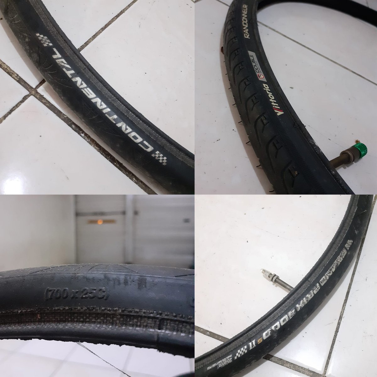 WTS 
- H PLUS SON Archetype 32H Black rims - D/B
- HUB PROFILE Racing - 32H
- COG Eightinch.com 1/8 17T
- Spoke Nipple ( NJS )

Hrg 6 Jt, ga nawar di ksh ban masih kondisi 95%. ngaspal 5x aja.
Depan Continental Grandprix 4000S II / Belakang VITTORIA RANDONNEUR 25C-700.
