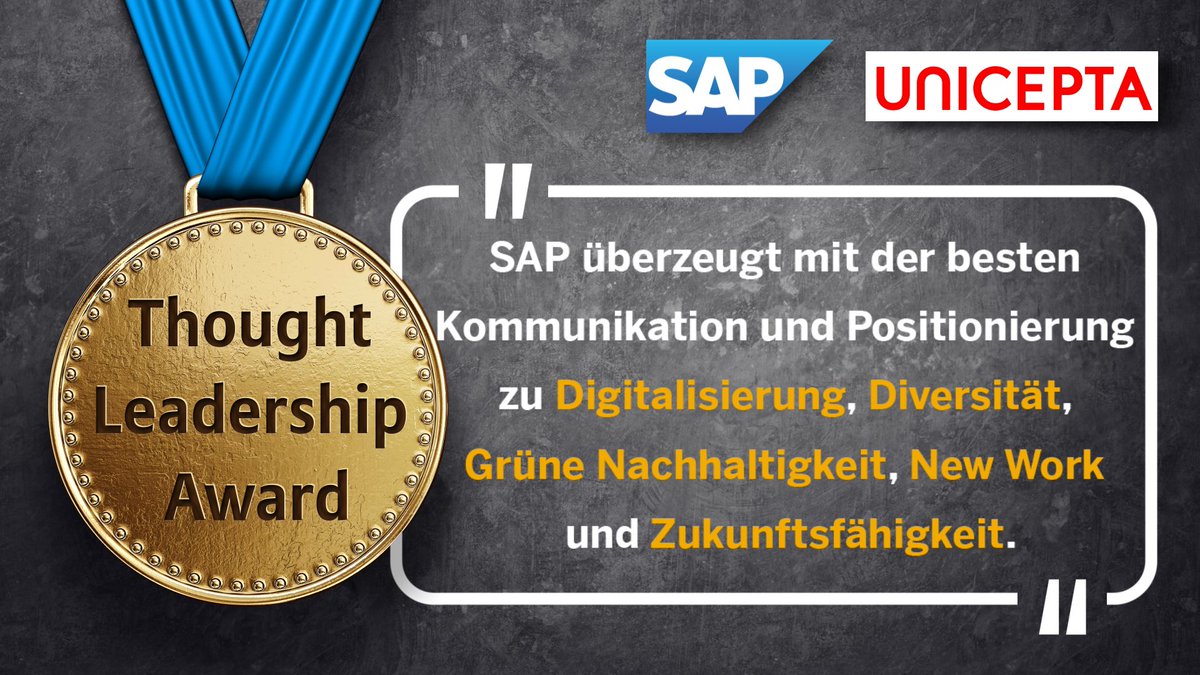 Cawa Younosi (@cyounosi) on Twitter photo We Made It…🎉
Wir freuen uns sehr, dass wir den Thought Leadership Award gewonnen haben 🏆 😊 
Glückwunsch, <a href="/oliverroll/">Oliver Roll</a> und team zu dieser Auszeichnung! 👏🏼
<a href="/SAP/">SAP</a> <a href="/SAPdach/">SAP D-A-CH</a> #lifeatsap 
unicepta.com/de/news/sap-ge… We Made It…🎉
Wir freuen uns sehr, dass wir den Thought Leadership Award gewonnen haben 🏆 😊 
Glückwunsch, <a href="/oliverroll/">Oliver Roll</a> und team zu dieser Auszeichnung! 👏🏼
<a href="/SAP/">SAP</a> <a href="/SAPdach/">SAP D-A-CH</a> #lifeatsap 
unicepta.com/de/news/sap-ge…