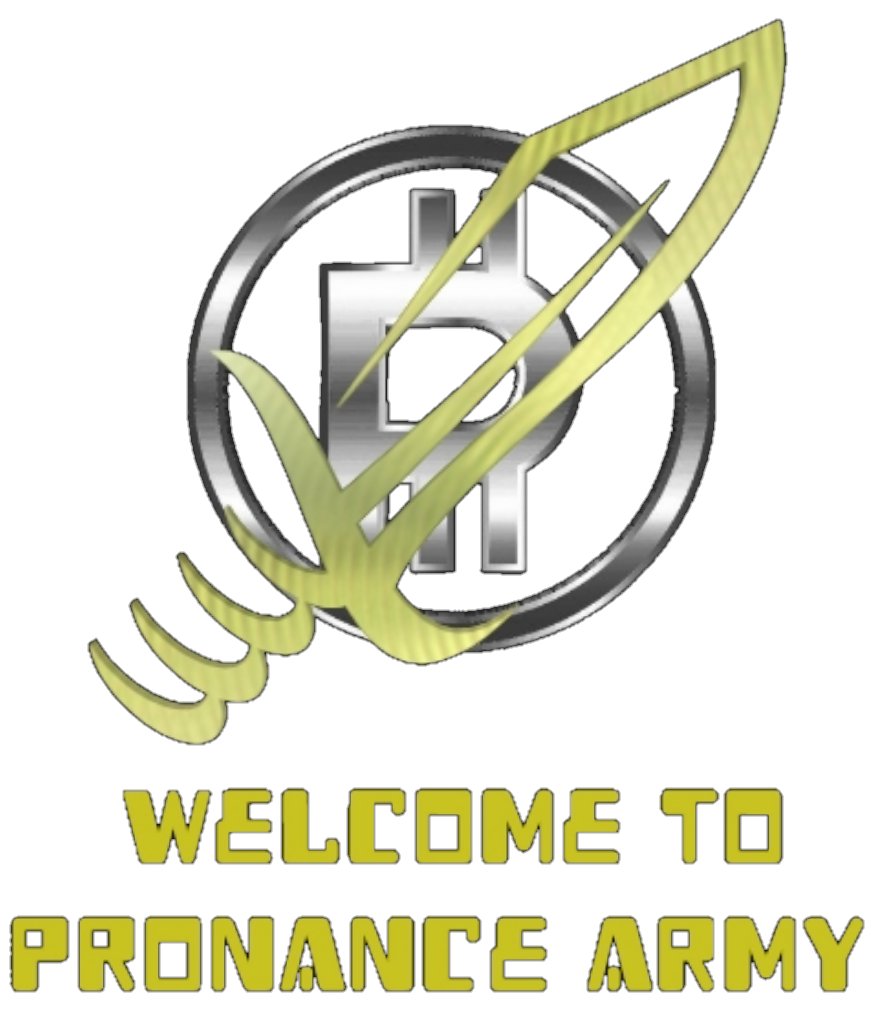 Buy Pronance as much as you can in order to Join our army of Diamond Hands. We are about to fly to the Moon and Beyond 🚀 PRONANCE ARMY 🚀
#Pronance #TotheMoon #PronanceArmy