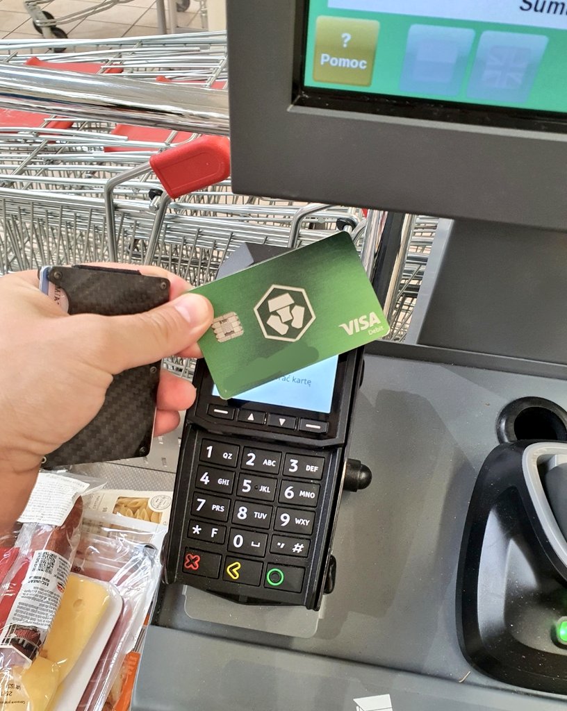 DonVovel's tweet photo. After supermarket today, I realized i have almost 1k $ in cashback in less than 1 year... what we are taking about?! #cro #crypto #btc #Bitcoin #jadegreen https://t.co/uBdArZOFHv
