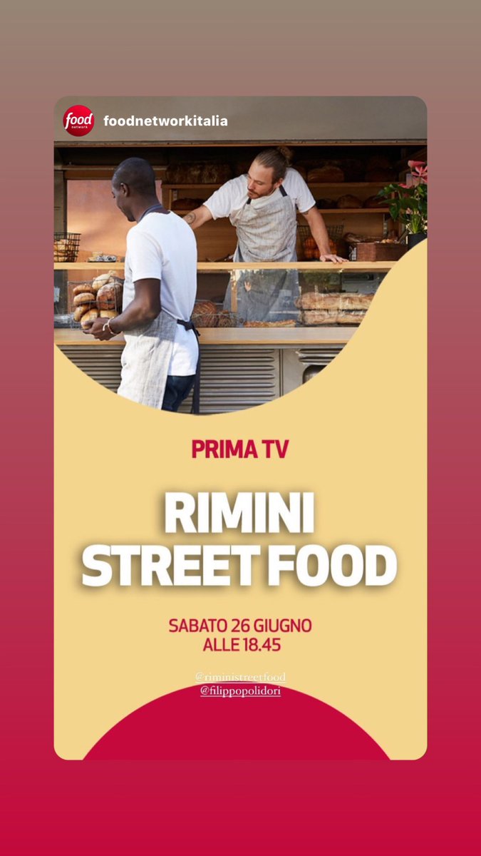 Finchè c’è piadina c’è speranza! 😁 Quattro chef di fama internazionale sono pronti a mettersi alla prova con lo street food più famoso di Rimini. 
 
Torna su #FoodNetwork #RiminiStreetFood - con <a href="/Filippolidori/">Filippo Polidori FOODGURU</a>