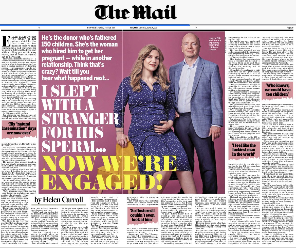 Very interesting piece by <a href="/JournalistHelen/">Helen Carroll</a> in today’s <a href="/DailyMailUK/">Mail+</a> which I thoroughly enjoyed sub-editing and reading about