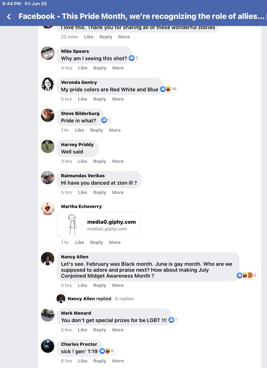 VonGraeson's tweet photo. @realJuanReyes @MarkZuckerbelg You allow bullies to spout hateful comments and mock the entire LGTBQI community on YOUR posts 
#Pride2021 #CommunityStandards need an update #homophobic https://t.co/eA03GqhSZe