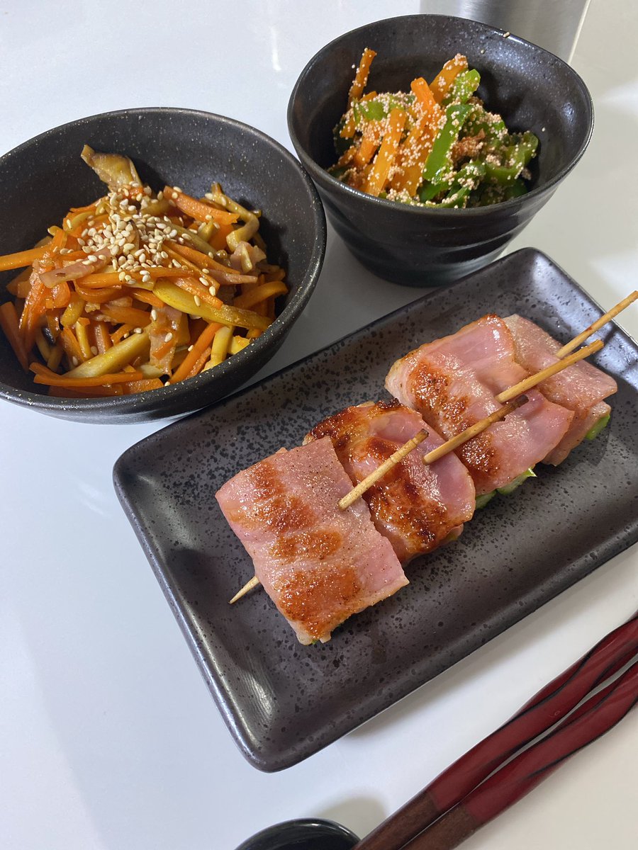 ピーマンと人参の明太バター炒め ピーマンと人参の明太バター炒め
